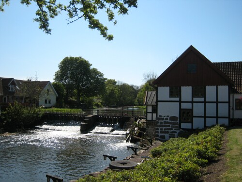 Danish Watermill in Northern Jutland - Vandmoelle in Denmark