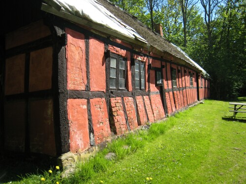 Voergaard Castle Half-Timbered Building