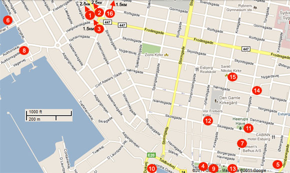 Aalborg Tourist Map